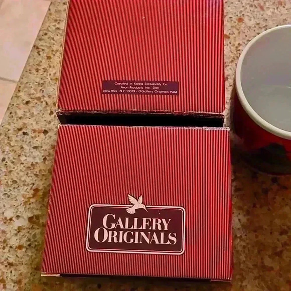 Vintage Avon Galley original Christmas tree mugs 80s coffee mug tea cup - Picture 17 of 17